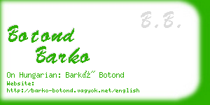 botond barko business card